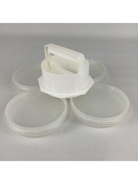 Mission Gallery Hamburger Press Burger Mold Storage Containers Patty Maker Set